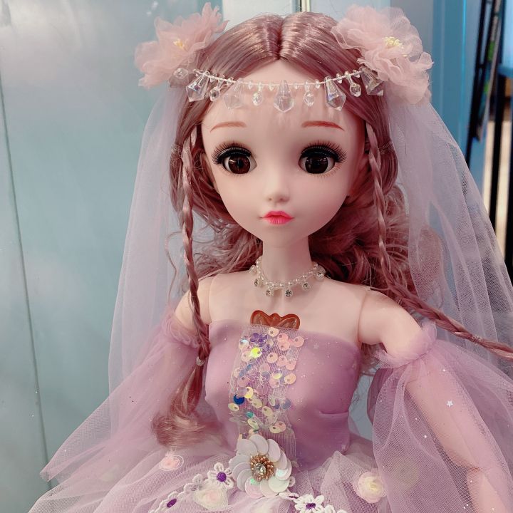 Freeship] Búp bê barbie 18 khớp cô dâu cho bé gái , váy đẹp khớp ...