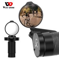 Bicycle Rearview Mirror Convex Adjustable MTB Bike Rearview Mirror Rotate Clear Handlebar End Accessories for Outdoor Equipment