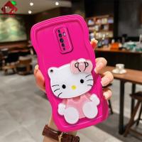 เคสโทรศัพท์ลายการ์ตูนสำหรับ OPPO Reno 5 Pro Reno 2F Reno 2Z Reno 6Z Reno 7Z Realme C1 Realme C51 C53 OPPO F11 Hello Kitty ฝาหลังแบบหมุนได้