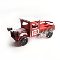 Christmas decoration scene arrangement gift train decoration European wooden truck childrens gift window decoration decoration