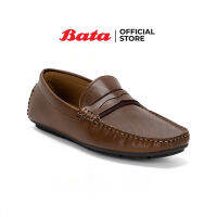 Bata บาจา รองเท้าคัทชู รองเท้าหุ้มส้น รองเท้าลอฟเฟอร์ Loafers สำหรับผู้ชาย รุ่น Tomp สีน้ำตาล 8414636