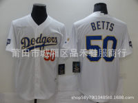 ⚾22-23เบสบอลเอมเอวบีเจอร์ซีย์ใหม่แฟนๆ Dodgers Elite 10 #7 #22 #35 # เสื้อผ้าเบสบอล