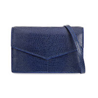 [SUVIMOL] Envelope Bag - Egyptian Blue LIZARD กระเป๋าทรงซองจดหมายหนังลิซาร์ดสีน้ำเงิน