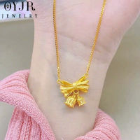 OYJR สร้อยคอผู้หญิง สร้อยสแตนเลสทองชุบ 18k สร้อยจี้ดอกไม้สวยๆ