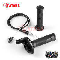 ATAKA  HANDLE GRIP BAR ปะกับเร่งทดรอบ DAYTONA งานมีเนียมใช้ยาวๆ เค้นด้วยสายเคเบิล  จับมือซ้าย + ขวา 1 คู่สากล Handle Grip Left+Right 1Pair Universal