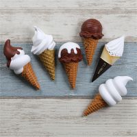 ™■ Summer Chocolate Ice Cream Refridgerator Magnets Cute Fridge Stickers Food Magnetic Buckle For Kitchen Home Decoration