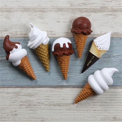 Summer Chocolate Ice Cream Refridgerator Magnets Cute Fridge Stickers Food Magnetic Buckle For Kitchen Home Decoration