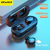Awei T13 Pro Wireless Earbud In-Ear Compatible Bluetooth V5.1 Earphone Bass In-Ear TWS Headphone With Mic HiFi Stereo Gaming Headset For Iphone 13 12 11 pro max Samsung s22 ultra Huawei