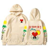 2022 Bad Bunny Hoodies UN VERANO SIN TI เพลงอัลบั้ม Hoody Harajuku Hip Hop Streetwear ผู้ชาย Hoodie Sweatshirt