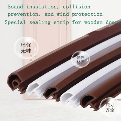 Special Sealing Strip For PVC Wooden Doors Soundproof Windproof And Anti-collision Rubber Strip For Bedroom Door Frame Slot Type Decorative Door Stops