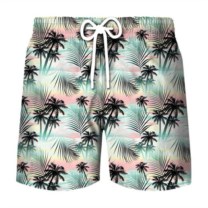 coconut-tree-graphic-surfing-board-shorts-pants-men-3d-print-tropics-sea-island-beach-shorts-hawaii-swimsuit-ice-shorts-swimwear