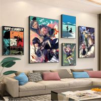 ◇ ญี่ปุ่น Anime Spy X Family โปสเตอร์คุณภาพดีพิมพ์และโปสเตอร์ Vintage Room Bar Cafe Decor Home Decor