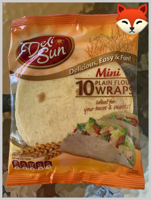 { Deli Sun } Plain flour Wraps  10 SHEETS Size 250 g.