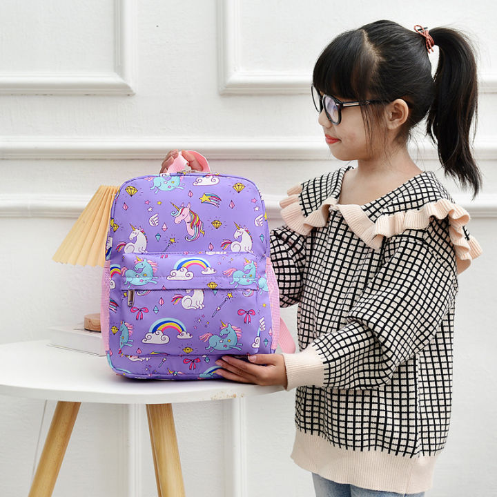 baolongxin-อนุบาลลายการ์ตูนน่ารักกระเป๋านักเรียนขนาดเล็กสำหรับเด็กผู้หญิงอายุ3-6ปีกระเป๋าเป้พิมพ์ลายแฟชั่น