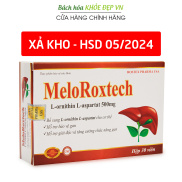 Bổ gan Meloroxtech L-ornithine L-aspartat 500mg giảm xơ gan, men gan