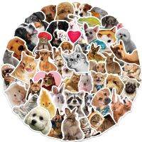 【LZ】♚๑  Cute Mixed Animal Waterproof Stickers para Crianças Gato Cão Coelho DIY Etiqueta Bagagem Laptop Telefone Scrapbook Brinquedo Decalque Presente 52Pcs