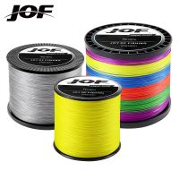 JOF 4เส้น300เมตร500เมตร1000เมตรถักเอ็นตกปลา Pesca ปลาตะเพียนลวด PE 100% ญี่ปุ่น