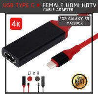 Type C to HDMI 4K*2K HDTV Adapter Cable For Macbook Pro and Samsung Galaxy S8