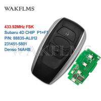 14AHB For Subaru Forester Legacy Impreza XV BRZ WRX 2011 2012 2013 2014 2015 2016 2017 433MHz Without Logo Keyless Smart Key