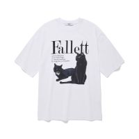 เสื้อยืดผ้าฝ้ายพิมพ์ลายขายดี (พร้อมส่ง) แท้ Fallett — เสื้อน้องแมวดำ