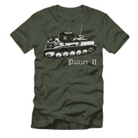 Panzer 2 Leichter Panser Deutscher Panzer เสื้อยืด2023แบรนด์เนมสำหรับผู้ชายเสื้อยืดแฟชั่นแขนลำลองขาสั้นคอกลมพิมพ์ลายแฟชั่น100% ฤดูร้อนใหม่เสื้อคอกลมคอกลมคอกลมเสื้อคอกลมฤดูร้อน