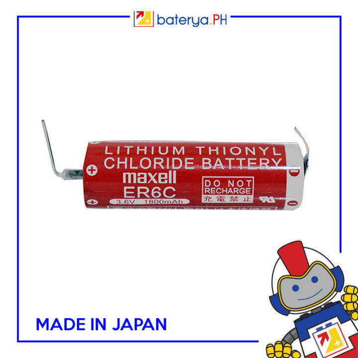 PLC Lithium Battery Thionyl Chloride ER6VP ER6C AA 3.6V 1800mAh | Lazada PH