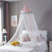 【LZ】℗❣  Baby Room Mosquito Nets Childrens Bed Curtains Round Canopy Bed Netting Tent Bat Wing Decoration Girls Room Accessories