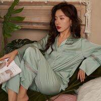 Pickbird Women 39;s Pajama Set Silky Satin Two-piece Long Sleeve Button Shirt Pj Sets Sleepwear Classic Loungewear Pijama Mujer