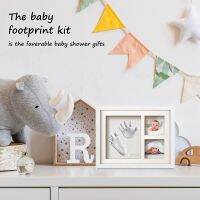 Cute Baby Hand and Footprints Kit Pet FootPrints Clay Kits Picture Frames Set Kit