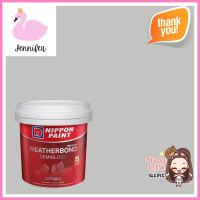 สีน้ำทาภายนอก NIPPON PAINT WEATHERBOND สี GRAY GLOVE #NPN1991P กึ่งเงา 9 ลิตรWATER-BASED EXTERIOR PAINT NIPPON PAINT WEATHERBOND GRAY GLOVE #NPN1991P SEMI-GLOSS 9L **สอบถามเพิ่มเติมได้จ้า**