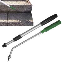 Aluminum Alloy Root Extractor Wooden Hand Weeder Removal Weed Puller Garden Grass Puller Long Handle Tools Weed Removing Tool kindly