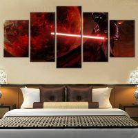 ดาบภาพยนตร์ผ้าใบพิมพ์ Wall Art Decor HD พิมพ์ภาพภาพวาดหน้าแรก5แผงโปสเตอร์5ชิ้น