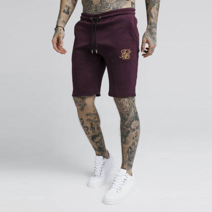 new-summer-sik-silk-men-short-gyms-slim-fit-bodybuilding-fashion-joggers-sweatpants-men-fitness-shorts-sportswear