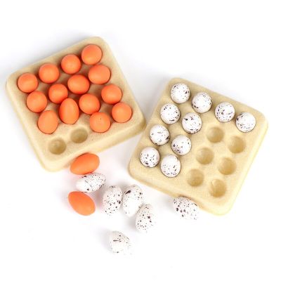 ไข่มินิของเล่นแบบจำลองไข่จำลอง1:12 1ชุดพร้อมถาดอุปกรณ์ครัวบ้านตุ๊กตาโมเดลอุปกรณ์ตกแต่งห้องครัวของเล่น1ชุด