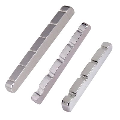 ：《》{“】= Stainless Steel Electric Guitar Bass Slotted Nut Locking Roller Bridge For Electric Acoustic Guitar Bass Guitar Accessories