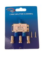 ?✔(ส่งไว)PK ตัวแยกสัญญาณดาวเทียม2 ทาง (2WAY SPLITTER 5-2500MHZ)