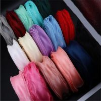 Kewgarden 5.5cm 2" Hemming Wave Organza Ribbon Handmade Tape DIY Hair Bowknot Accessories Packing Riband Wholesale 25 Yards Gift Wrapping  Bags