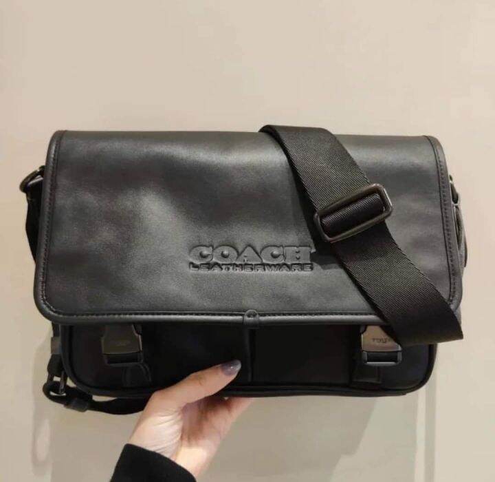 Guaranteed Authentic Coach League Messenger Bag C9157 Black Lazada PH