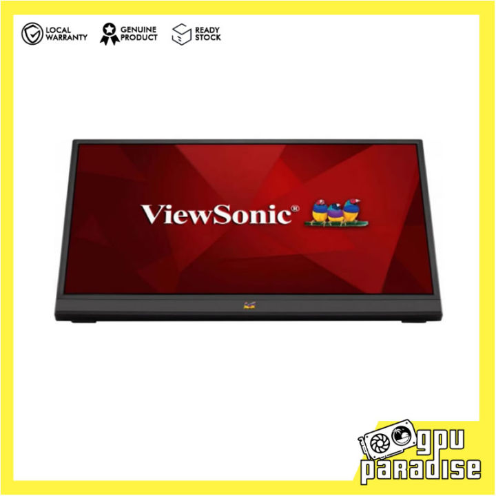 ViewSonic VA1655 15.6 Inch | 1920x1080 | IPS Panel | Portable Monitor |  Mobile Ergonomics | USB-C | HDMI