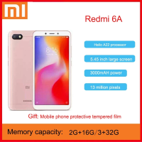 XiaoMi Redmi 6A ใหม่เอี่ยม Redmi 6 SmartPhone 5.45 "Global Rom 3GB RAM 32GB 13.0MP MTK6762M Quad Core โทรศัพท์มือถือแอนดรอยด์8.1 3000MAh 4G LTE