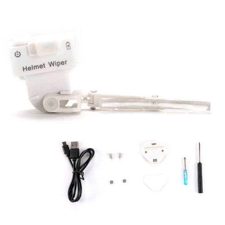 Bhece 1 Set Universal Motorcycle Helmet Electric Wiper Motor Helmet