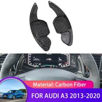 เลื่อนพายเปลี่ยนรถคาร์บอนไฟเบอร์ล้อสำหรับ Audi A3 8V 2013 2014 2015 2016 2017 2018 2019ฝาครอบ2020 2ชิ้น