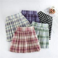 【CW】 Kids Skirt Fashion Waist Short Skirts Student Teens Tutu Pleated 4-16T