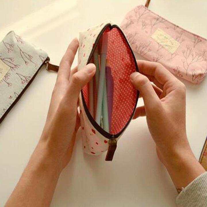 pouch-purse-makeup-bag-bag-school-zipper-cosmetic-pencil-vintage