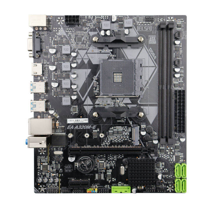 A320 ATX Motherboard Dual DDR4 M.2 PCIE 3.0 x4 SATA Support Ryzen 10005000 AMD CPU TDP 95W VGA