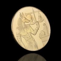 【CC】❦  REPLICA 1PC Egypt Death Protector Anubis Coin Coins Egyptian Of Commemorative