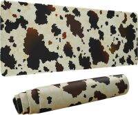Cow Print Mouse Pad XL Cow Extended แผ่นรองเมาส์เกมมิ่งขนาดใหญ่ แผ่นรองเมาส์หนังวัวสีดำสีน้ำตาล Cow Print 31.5 X 11.8 นิ้ว