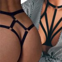 【CW】 Bandage Hollow Thong Panties T Back Transparent Ladies Crotch