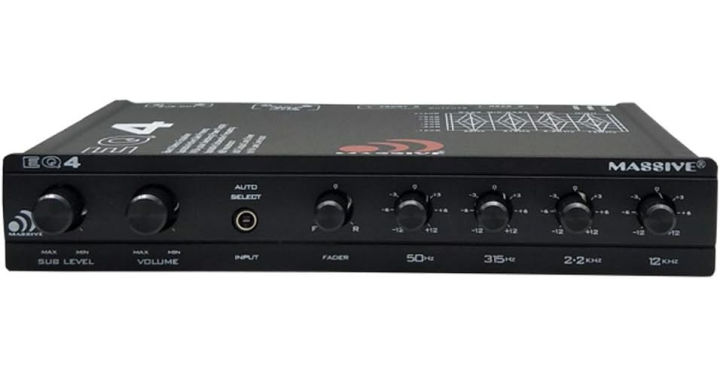 massive-audio-eq4-car-equalizer-with-4-band-graphic-equalizer-aux-inputs-8v-line-driver-12db-crossover-eq-4-band-car-equalizer