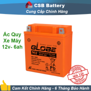 ẮC QUY KHỞI ĐỘNG XE MÔ TÔ GLOBE 12V-6AH 10HR, WP5S-3BP